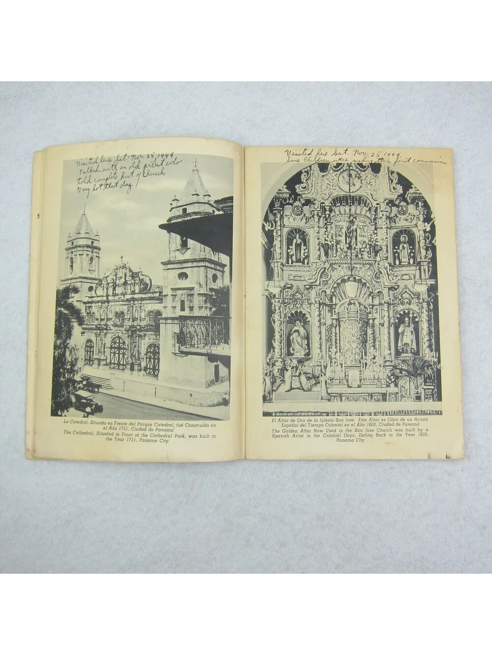 Republic of Panama and the Canal Zone: Complete Picture Guide Book Vintage 1940